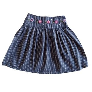 Gymboree Girls Skirt Polka Dot Navy Purple Pink Size 5
